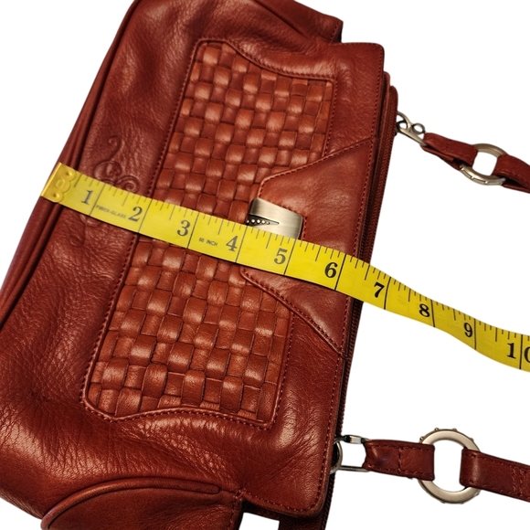 So Rachel by Longaberger Dark Dusty Rose Leather Purse - Picture 13 of 14